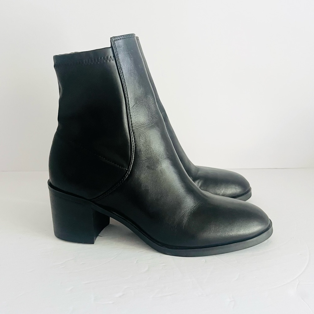 Aldo Sleek Black Ankle Booties